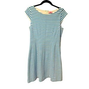 Lilly Pulitzer blue briella stretch stripe mini dress size M